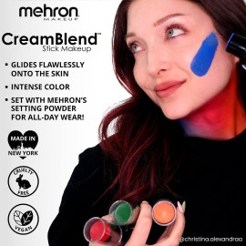Mehron Makeup CreamBlend Stick | Face Paint, Body Paint, & Foundation Cream Makeup | Perfect for Halloween .75 oz (21 g) (White) Mehron Makeup CreamBlend Stick | Face Paint, Body Paint, & Foundation Cream Makeup | Perfect for Halloween .75 oz (21 g) (White)