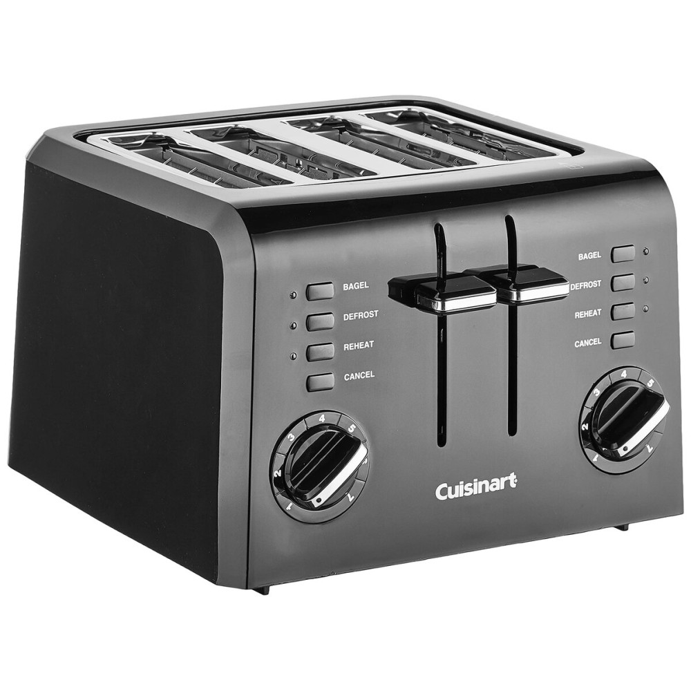 Cuisinart CPT-142BK 4-Slice Compact Plastic Toaster, Black Cuisinart CPT-142BK 4-Slice Compact Plastic Toaster, Black