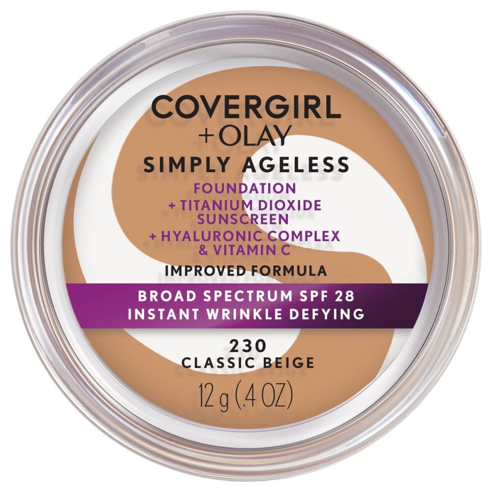 COVERGIRL & Olay Simply Ageless Instant Wrinkle-Defying Foundation, Classic Beige, 0.4 Fl Oz (Pack of 1) COVERGIRL & Olay Simply Ageless Instant Wrinkle-Defying Foundation, Classic Beige, 0.4 Fl Oz (Pack of 1)
