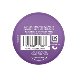 COVERGIRL & Olay Simply Ageless Instant Wrinkle-Defying Foundation, Creamy Natural 0.44 Fl Oz (Pack of 1) COVERGIRL & Olay Simply Ageless Instant Wrinkle-Defying Foundation, Creamy Natural 0.44 Fl Oz (Pack of 1)