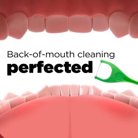 GUM Angled Floss Picks, Perfect for Tight Teeth, Extra Strong Shred-Resistant Dental Floss, Angled for Easy Reach, Dental Flossers for Adults, Fresh Mint Flavor, 75 Count GUM Angled Floss Picks, Perfect for Tight Teeth, Extra Strong Shred-Resistant Dental Floss, Angled for Easy Reach, Dental Flossers for Adults, Fresh Mint Flavor, 75 Count