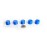 Plastic Counters: Blue Color Gaming Tokens (Hard Colored Plastic Coins, Markers and Discs for Bingo Chips, Tiddly Winks, Checkers, and Other Board Game Playing Pieces) | 50 Pieces