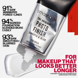 Smashbox The Original Photo Finish Smooth & Blur Makeup Primer | Vitamin E + Oil Free, 1 Fl Oz