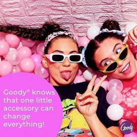 Goody Ouchless No Slip Hair Ties, 10 Ct, Black, 4MM Rubber Bands, SlideProof, Pain-Free Styling Accessories for Women & Men, Made for Long-Lasting Braids, Ponytails & More, All Hair Types