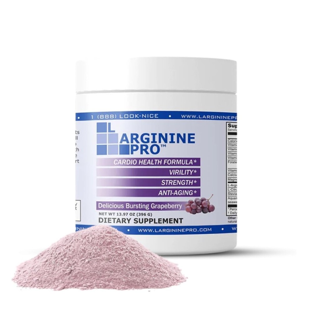 L-Arginine PRO | 5,500mg L-Arginine Plus L-Citrulline 1,100mg Grape Powder Drink Mix Supplement for Increased Nitric Oxide Production L-Arginine PRO | 5,500mg L-Arginine Plus L-Citrulline 1,100mg Grape Powder Drink Mix Supplement for Increased Nitric Oxide Production