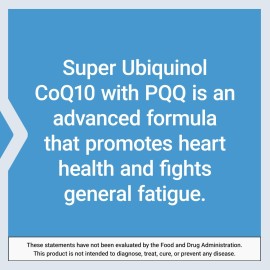 Life Extension Super Ubiquinol CoQ10 with PQQ, CoQ10, PQQ, shilajit, heart health, cellular energy support, 8x better absorption, gluten-free, 100 mg, 30 softgels Life Extension Super Ubiquinol CoQ10 with PQQ, CoQ10, PQQ, shilajit, heart health, cellular energy support, 8x better absorption, gluten-free, 100 mg, 30 softgels