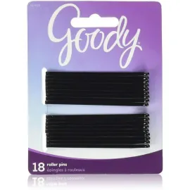 Goody Black Roller Pins, 3 inches 18 ea Goody Black Roller Pins, 3 inches 18 ea