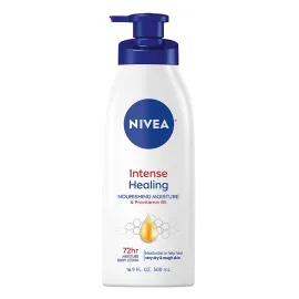 NIVEA Intense Healing Body Lotion for Dry Skin, 72-Hour Moisturizing Lotion with Deep Nourishing Serum and Provitamin B5, 16.9 Fl Oz Pump Bottle NIVEA Intense Healing Body Lotion for Dry Skin, 72-Hour Moisturizing Lotion with Deep Nourishing Serum and Provitamin B5, 16.9 Fl Oz Pump Bottle