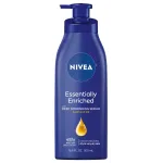 NIVEA Essentially Enriched Body Lotion for Dry Skin, 16.9 Fl Oz Pump Bottle