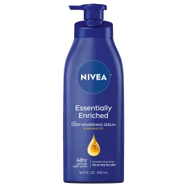 NIVEA Essentially Enriched Body Lotion for Dry Skin, 16.9 Fl Oz Pump Bottle NIVEA Essentially Enriched Body Lotion for Dry Skin, 16.9 Fl Oz Pump Bottle