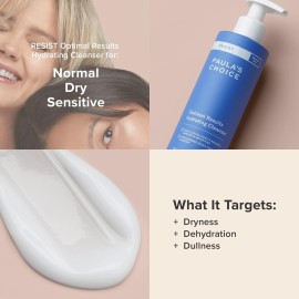 Paula\'s Choice RESIST Optimal Results Hydrating Cleanser, Green Tea & Chamomile, Anti-Aging Face Wash, Dry Skin, 6.4 Ounce Paula\'s Choice RESIST Optimal Results Hydrating Cleanser, Green Tea & Chamomile, Anti-Aging Face Wash, Dry Skin, 6.4 Ounce