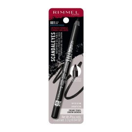 Rimmel London Scandaleyes Waterproof Gel Pencil Eyeliner, Long-Wearing, Ultra-Smooth, Smudge-Proof, 001, Black, 0.04oz Rimmel London Scandaleyes Waterproof Gel Pencil Eyeliner, Long-Wearing, Ultra-Smooth, Smudge-Proof, 001, Black, 0.04oz