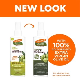 Palmer\'s Olive Oil Formula Leave In Conditioner Spray, Shine Therapy, Instantly Detangle, Soften and Smooth Textured and Curly Hair, 8.5 Ounces Palmer\'s Olive Oil Formula Leave In Conditioner Spray, Shine Therapy, Instantly Detangle, Soften and Smooth Textured and Curly Hair, 8.5 Ounces