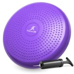 ProsourceFit Core Balance Disc Trainer, 14 Diameter with Pump for Improving Posture, Fitness, Stability