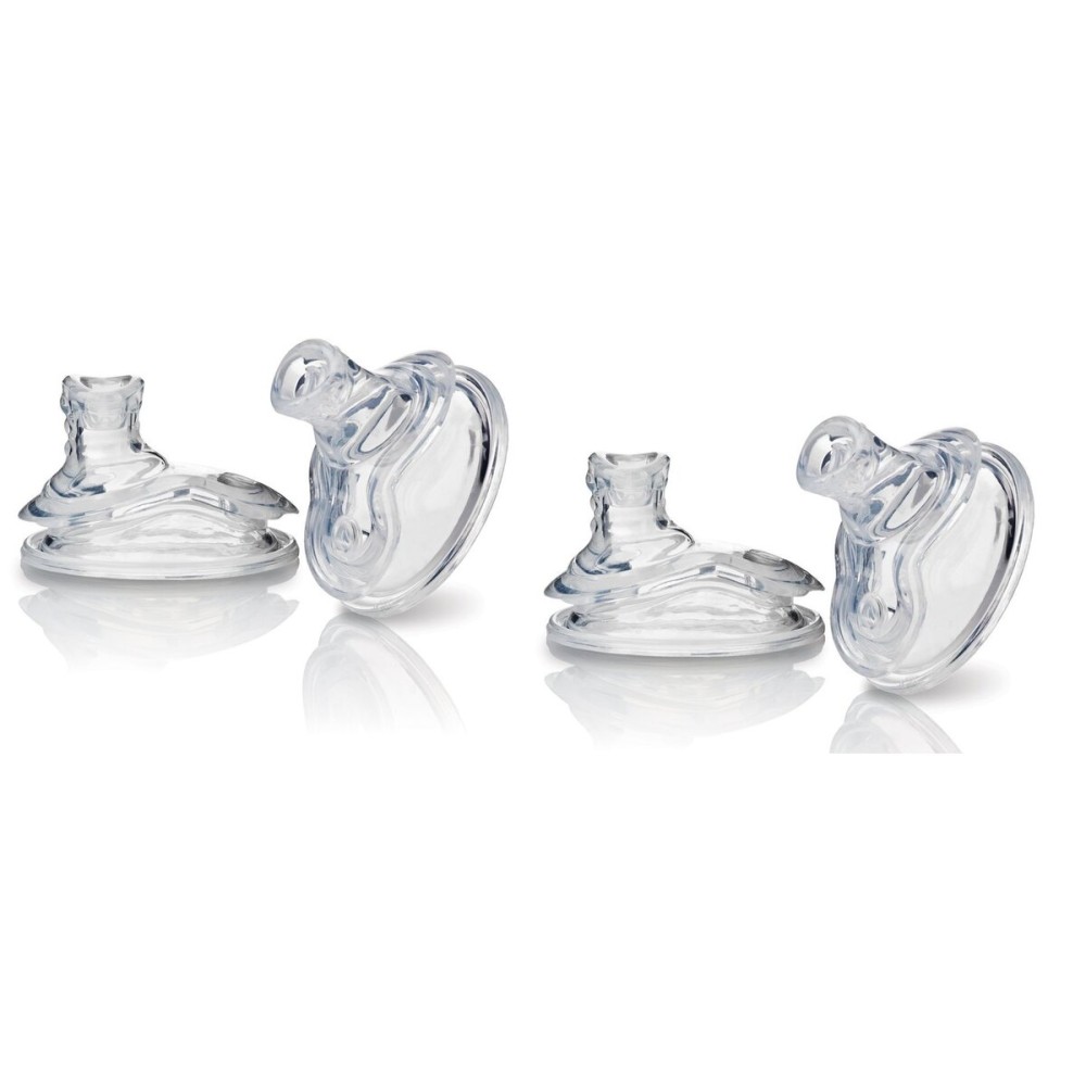 Nuby Super Spout No Spill Replacement Spouts, Clear, 4 count (Pack of 2) Nuby Super Spout No Spill Replacement Spouts, Clear, 4 count (Pack of 2)