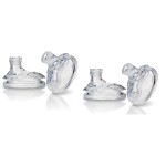 Nuby Super Spout No Spill Replacement Spouts, Clear, 4 count (Pack of 2)