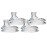 Nuby Super Spout No Spill Replacement Spouts, Clear, 4 count (Pack of 2)
