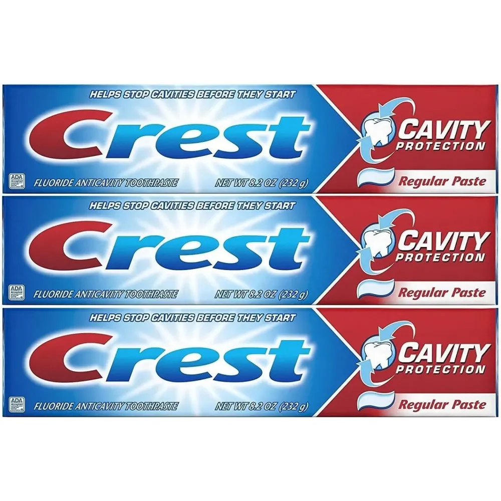 Crest Toothpaste Cavity Protection Regular (Pack of 3) Crest Toothpaste Cavity Protection Regular (Pack of 3)