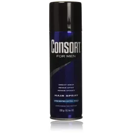 Consort For Men Hair Spray Unscented Extra Hold 8.30 oz (Pack of 3)