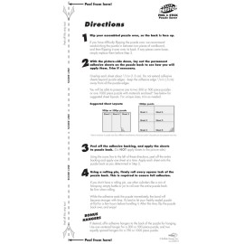 Puzzle Presto Peel & Stick Puzzle Saver: The Original and Still the Best Way to Preserve Your Finished Puzzle! - 6 Adhesive Sheets and 2 Adhesive Hangers