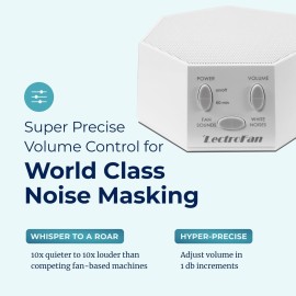 Adaptive Sound Technologies LectroFan Classic White Noise Machine - Compact Sleep Sound Machine for Bedroom, Travel, Study & More - 20 Non-Looping Fan & White Noise Variations - White Adaptive Sound Technologies LectroFan Classic White Noise Machine - Compact Sleep Sound Machine for Bedroom, Travel, Study & More - 20 Non-Looping Fan & White Noise Variations - White
