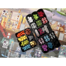 Stonemaier Games: Euphoria: Build a Better Dystopia (Base Game) | Competitive Dice Worker Placement Strategy Board Game | for Adults and Family | 2-6 Players, 60 Mins, Ages 14+
