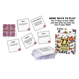 TENZI Party Pack Dice Game Bundle with 77 Ways to Play A Fun, Fast Frenzy for The Whole Family - 6 Sets of 10 Colored Dice - Colors May Vary TENZI Party Pack Dice Game Bundle with 77 Ways to Play A Fun, Fast Frenzy for The Whole Family - 6 Sets of 10 Colored Dice - Colors May Vary
