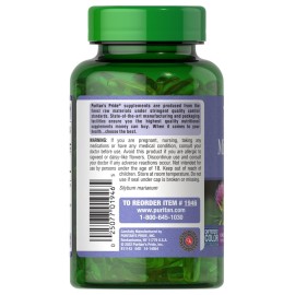 Puritan\'s Milk Thistle 4:1 Extract 1000mg 180 Softgels (Silymarin) Liver Health Puritan\'s Milk Thistle 4:1 Extract 1000mg 180 Softgels (Silymarin) Liver Health