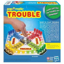 Classic Trouble with Retro Artwork and Pop-o-Matic Popper by Winning Moves Games USA, Designed for Kids, Ages 5+ Perfect For An Indoor Interactive Activity (1176), Extra Wide Classic Trouble with Retro Artwork and Pop-o-Matic Popper by Winning Moves Games USA, Designed for Kids, Ages 5+ Perfect For An Indoor Interactive Activity (1176), Extra Wide