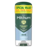 Mitchum Men\'s Deodorant, Antiperspirant, Triple Odor Defense Gel Stick, 48 Hr Protection, Dermatologist Tested, Alcohol Free, Unscented, 3.4 Oz (Pack of 2)
