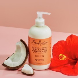 SheaMoisture Curl & Shine Conditioner Coconut & Hibiscus, for Thick, Curly Hair to Moisturize & Soften, 13 oz SheaMoisture Curl & Shine Conditioner Coconut & Hibiscus, for Thick, Curly Hair to Moisturize & Soften, 13 oz