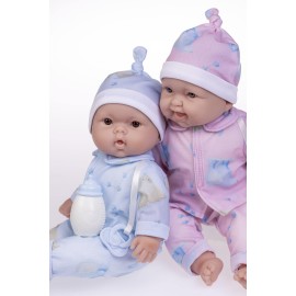 JC Toys Twins 13 Realistic Soft Body Baby Dolls Berenguer Boutique | Twins Gift Set with Removable Outfits and Accessories | Pink and Blue | Caucasian | Ages 2+ JC Toys Twins 13 Realistic Soft Body Baby Dolls Berenguer Boutique | Twins Gift Set with Removable Outfits and Accessories | Pink and Blue | Caucasian | Ages 2+