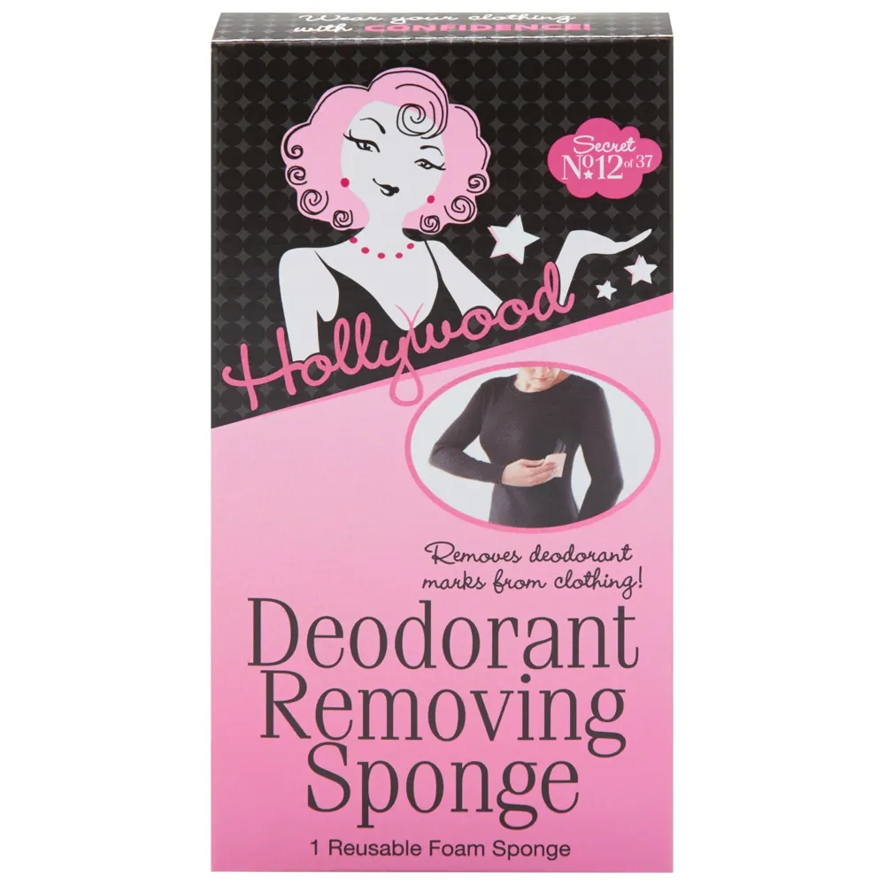 Hollywood Fashion Secrets Deodorant Removing Sponge, Stain Eraser, Reusable