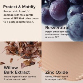 Paula\'s Choice RESIST Super-Light Daily Wrinkle Defense SPF 30 Matte Tinted Face Moisturizer, UVA & UVB Protection, Mineral Sunscreen for Oily Skin, Fragrance-Free & Paraben-Free