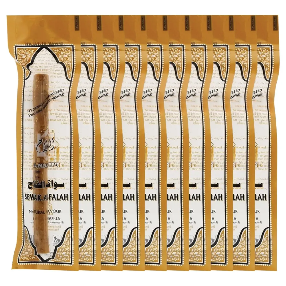 Sewak Al-Falah: Miswak (Traditional Natural Toothbrush) (10 Pack) by Sewak Al-Falah Sewak Al-Falah: Miswak (Traditional Natural Toothbrush) (10 Pack) by Sewak Al-Falah