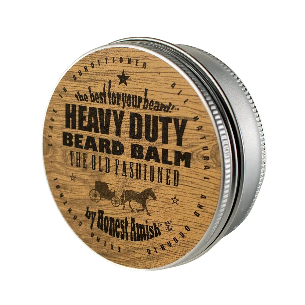 Honest Amish Heavy Duty Beard Balm -New Large 4 Ounce Twist Tin Honest Amish Heavy Duty Beard Balm -New Large 4 Ounce Twist Tin