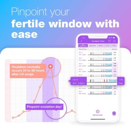 EasyHome Ovulation Test Strips (50-Pack), FSA Eligible Ovulation Predictor Kit, Powered by Premom Ovulation Calculator iOS and Android APP, 50 LH Tests EasyHome Ovulation Test Strips (50-Pack), FSA Eligible Ovulation Predictor Kit, Powered by Premom Ovulation Calculator iOS and Android APP, 50 LH Tests