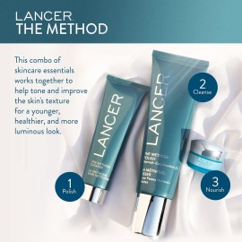 Lancer Skincare The Method: Polish Facial Exfoliator, Daily Exfoliating Face Wash with Natural Minerals, Normal Combination Skin, 4.2 Fluid Ounces Lancer Skincare The Method: Polish Facial Exfoliator, Daily Exfoliating Face Wash with Natural Minerals, Normal Combination Skin, 4.2 Fluid Ounces