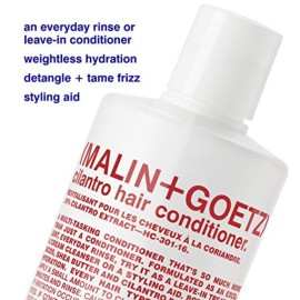 Malin + Goetz Cilantro Hair Conditioner, 16 Fl. Oz. - Hydrating Conditioner for Women & Men, Hair Care Products, Hair Moisturizer, Tames Frizz for All Hair Types, Vegan & Cruelty-Free