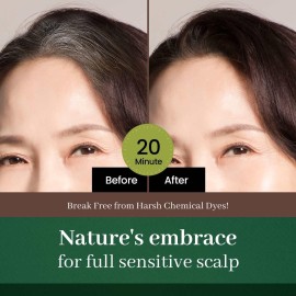 DONGSUNG Herb Speedy Permanent Color Cream (Natural Black, 1 Pack), PPD-Free Ammonia-Free Vegan Hair Dye with Sun Protection, Odorless, Gentle for Sensitive Scalp, No Eye or Scalp Irritation DONGSUNG Herb Speedy Permanent Color Cream (Natural Black, 1 Pack), PPD-Free Ammonia-Free Vegan Hair Dye with Sun Protection, Odorless, Gentle for Sensitive Scalp, No Eye or Scalp Irritation