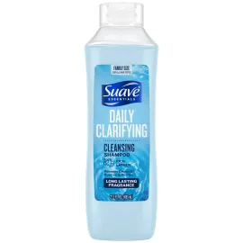 Suave Clarifying Shampoo, Family-Size - pH-Balanced & Hypoallergenic Daily Deep Cleansing Shampoo for Normal to Oily Hair, 22.5 Oz