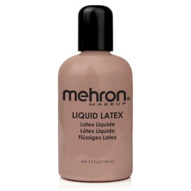 Mehron Makeup Liquid Latex | SFX Makeup | Halloween Latex Makeup | Latex Glue for Skin | Prosthetic Glue 4.5 fl oz (133 ml) (Dark Flesh) Mehron Makeup Liquid Latex | SFX Makeup | Halloween Latex Makeup | Latex Glue for Skin | Prosthetic Glue 4.5 fl oz (133 ml) (Dark Flesh)