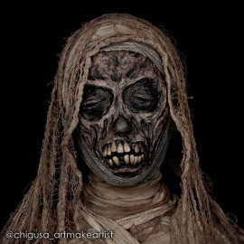 Mehron Makeup Liquid Latex | SFX Makeup | Halloween Latex Makeup | Latex Glue for Skin | Prosthetic Glue 4.5 fl oz (133 ml) (Dark Flesh)