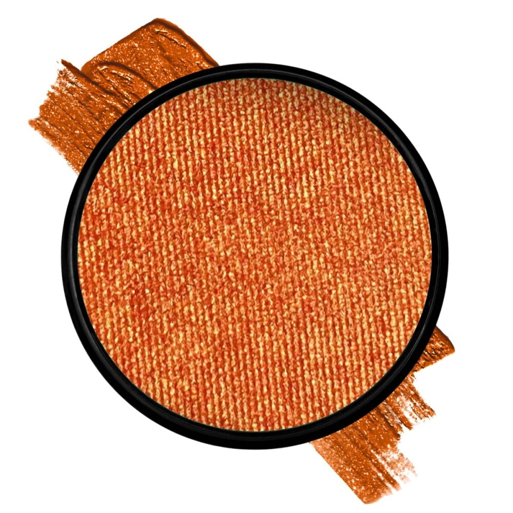 Mehron Paradise FX Metallics - Metallic Orange 1.4 oz | Professional Water Activated Shimmering Metallic Paint for Raves, Costumes, Special Effects, Halloween, Stage, Screen, Theater & Cosplay FX