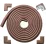 Roving Cove HeftyFit Edge Corner Protector Baby Proofing (Large 15ft Edge 4 Corners), Heavy-Duty, Soft NBR Rubber Foam, Furniture Fireplace Safety Bumper Guard, 3M Adhesive, Coffee Brown