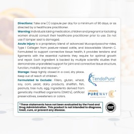Pure TheraPro Rx Acute Injury | Tendon & Ligament Support | Convenient Once a Day Clinical Dose | Supports Tendon Health, Movement & Physical Function | Pharm-Grade (90 Capsules) Pure TheraPro Rx Acute Injury | Tendon & Ligament Support | Convenient Once a Day Clinical Dose | Supports Tendon Health, Movement & Physical Function | Pharm-Grade (90 Capsules)