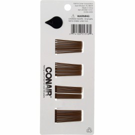 Conair Styling Essentials Mini Pins, Brown, 36 Count Conair Styling Essentials Mini Pins, Brown, 36 Count