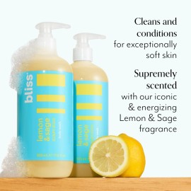 Bliss Soapy Suds Body Wash - Lemon and Sage - 17 Fl Oz - Gentle and Hydrating for Supremely Soft Skin - Paraben Free - Vegan & Cruelty Free Bliss Soapy Suds Body Wash - Lemon and Sage - 17 Fl Oz - Gentle and Hydrating for Supremely Soft Skin - Paraben Free - Vegan & Cruelty Free