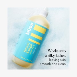 Bliss Soapy Suds Body Wash - Lemon and Sage - 17 Fl Oz - Gentle and Hydrating for Supremely Soft Skin - Paraben Free - Vegan & Cruelty Free Bliss Soapy Suds Body Wash - Lemon and Sage - 17 Fl Oz - Gentle and Hydrating for Supremely Soft Skin - Paraben Free - Vegan & Cruelty Free