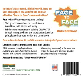 Face to Face Card Game (Kids Edition) - Open Communication and Character Development, Ages 7 and Up